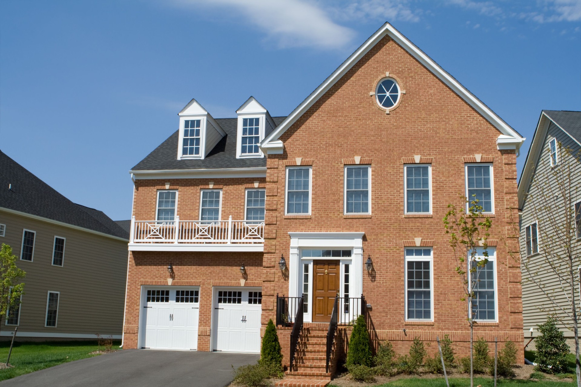 Brand New Brick Faced Single Family House Suburban Maryland, US